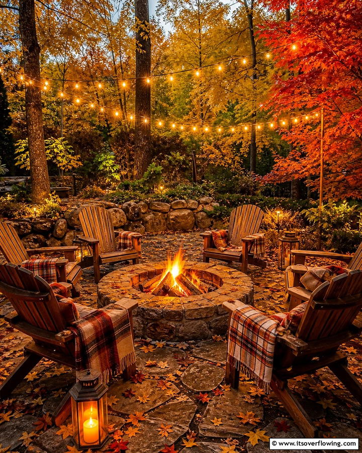 Create a Cozy Fire Pit AreaExact - 25 Fall Garden Ideas to Beautify Your Outdoor Space