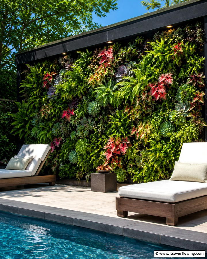 Create a Living Wall - 30 Cheap Ways to Block Neighbors View in Your Garden