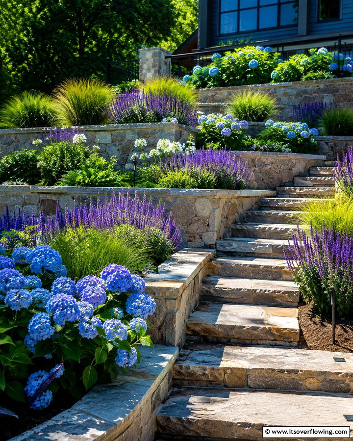 Create a Multi Tiered Garden - 25 Large Backyard Landscaping Ideas for a Stunning Outdoor Oasis