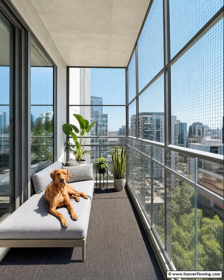 Create a Safe Enclosure - 20 Dog Balcony Ideas for Your Furry Friend’s Comfort
