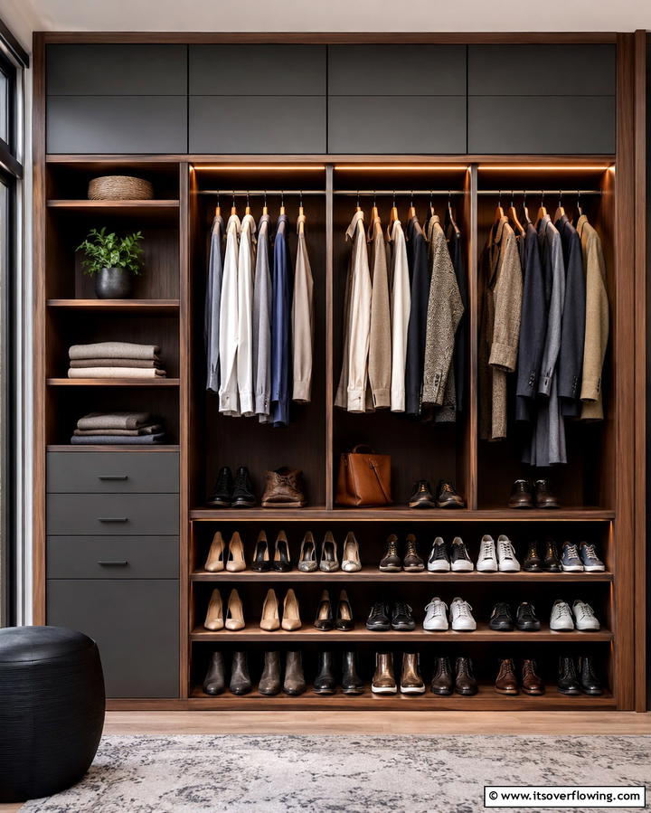Create a Shoe Rack at the Bottom - 25 Small Closet Storage Ideas to Maximize Space