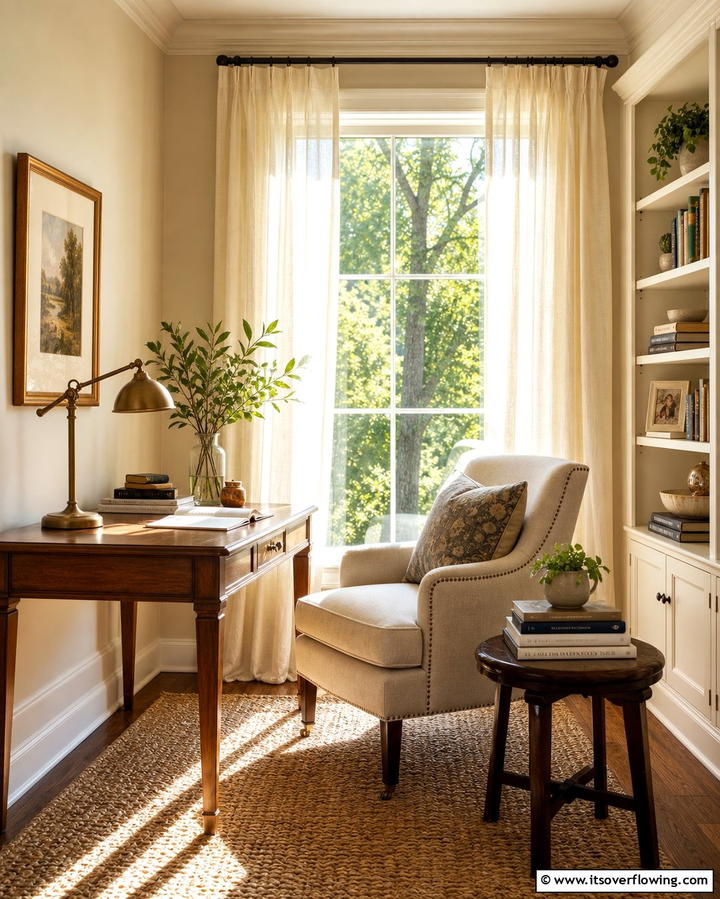 Creating a Cozy Reading Nook - 25 Desk in Front of Window Ideas for a Bright Workspace