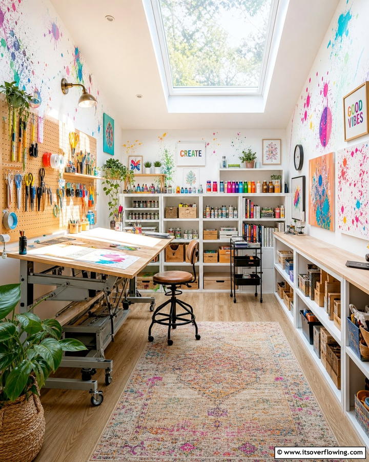 Creative Art Studio - 21 Spare Room Conversion Ideas for Multifunctional Use