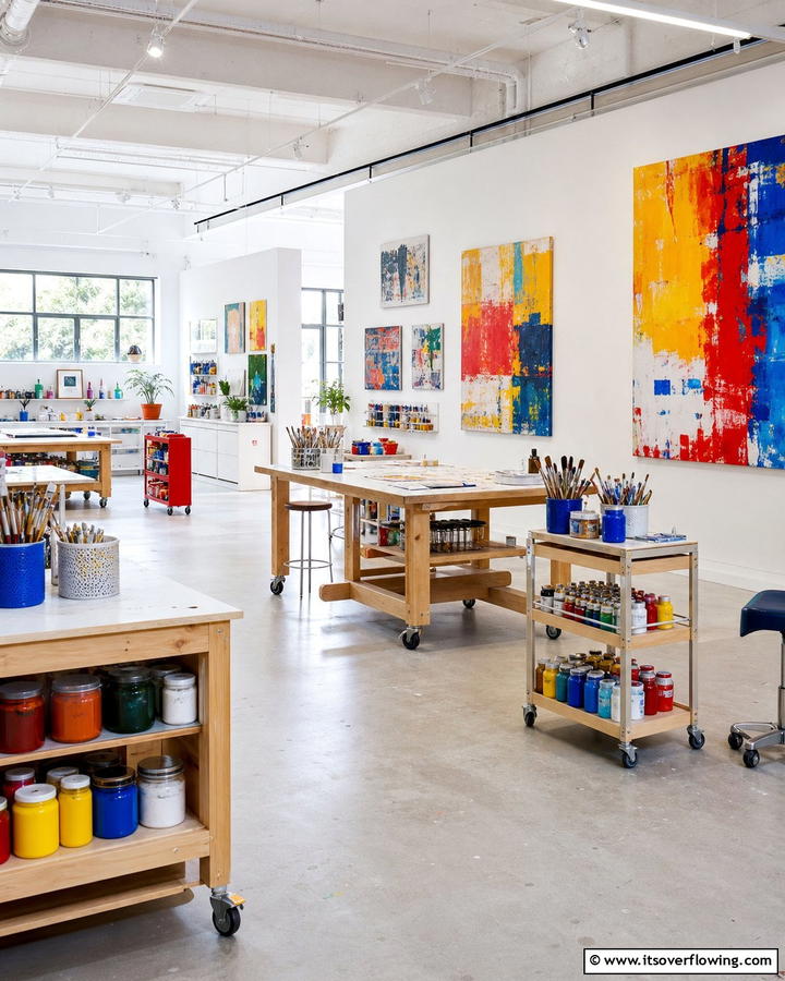 Creative Art Studio - 30 Garage Makeover Ideas to Transform Your Space
