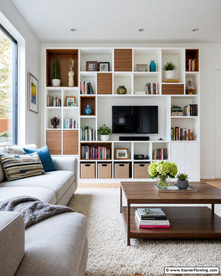 Creative Cube Shelving - 21 Living Room Toy Storage Ideas for Organized Spaces