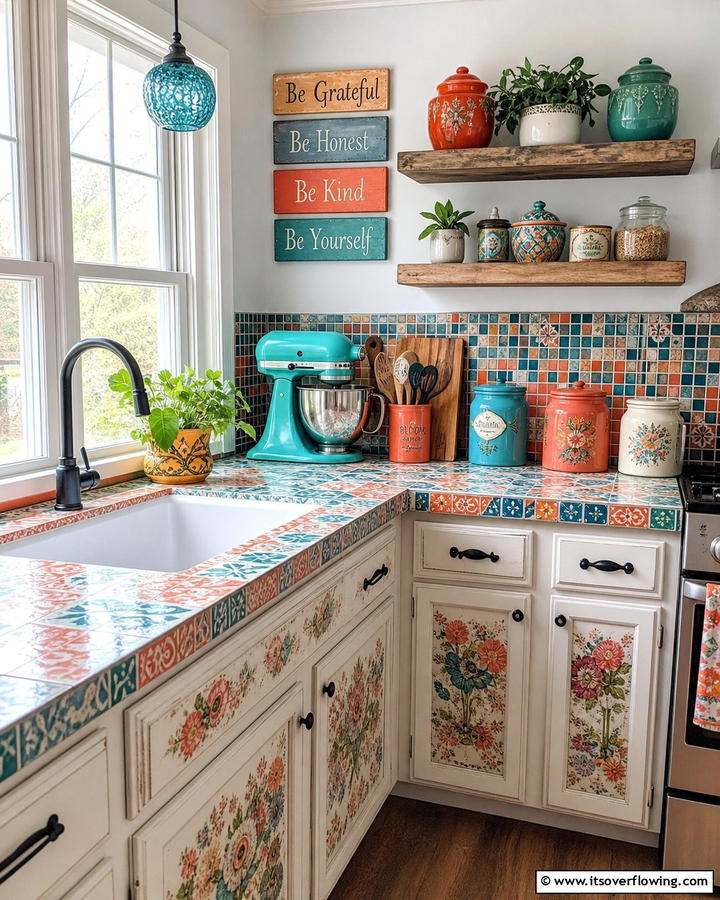 Creative DIY Countertop Accents - 30 Kitchen Counter Decor Ideas to Elevate Your Space