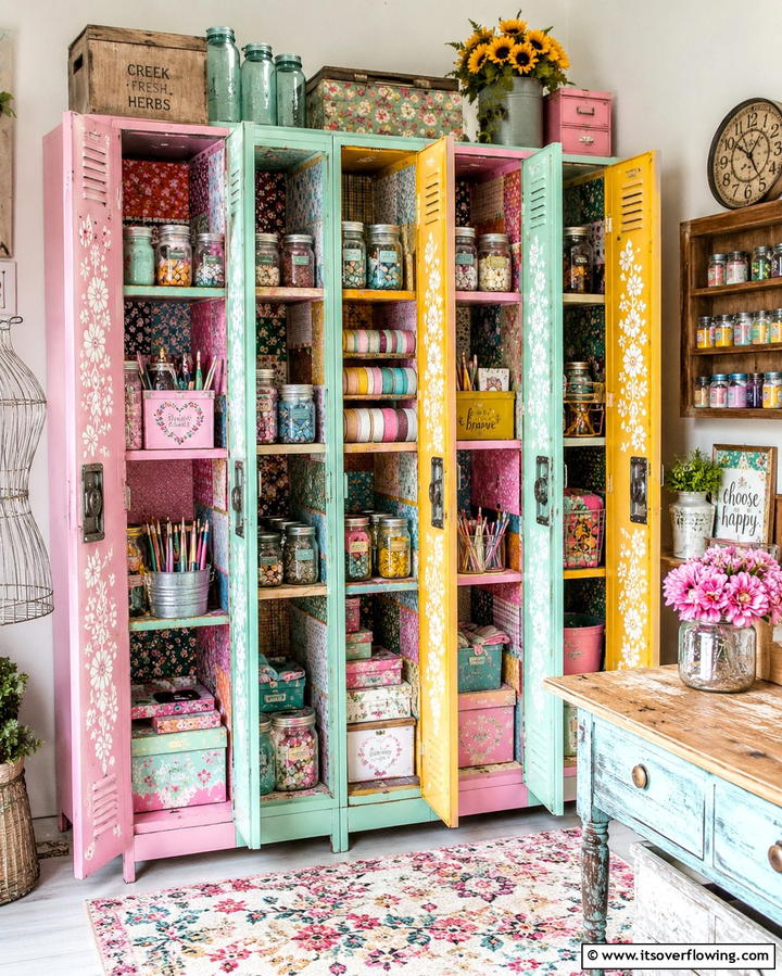 Creative DIY Upcycling - 30 Locker Decor Ideas- Organize with Style at Home