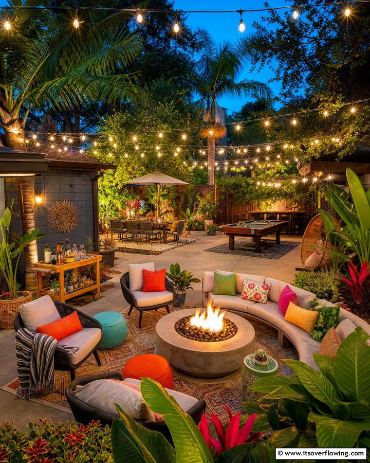 Creative Entertaining Ambience - 21 Patio String Light Arrangements for Magical Outdoor Ambiance