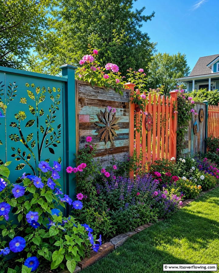 Creative Garden Fencing - 30 Garden Art Ideas to Personalize Your Outdoor Space