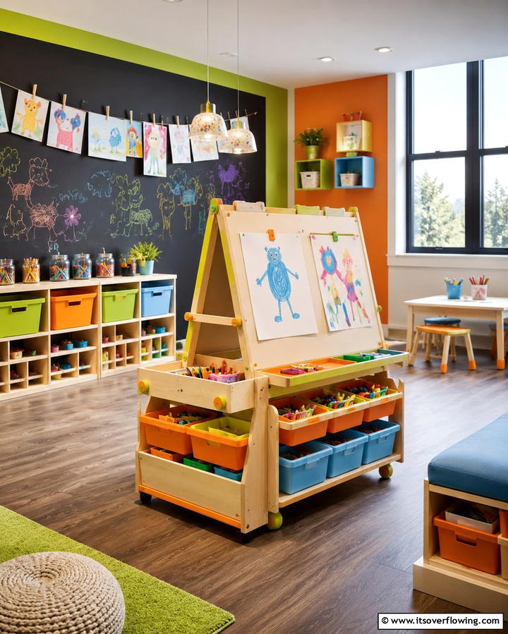 Creative Kids Art Space - 30 Garage Makeover Ideas to Transform Your Space