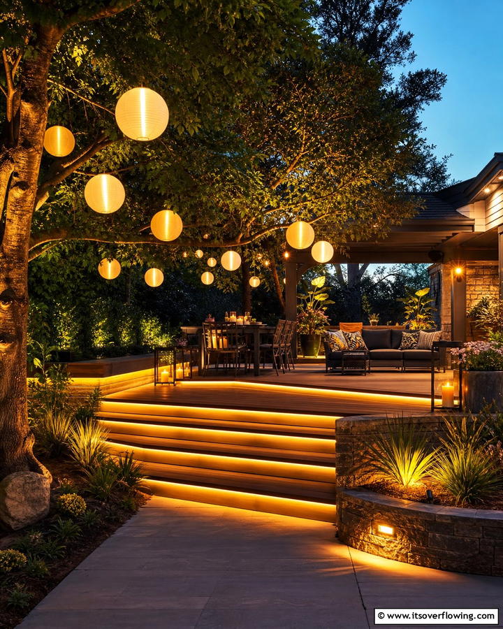 Creative Lighting Ambiance - 21 Backyard Patio Ideas for Creating Your Perfect Outdoor Oasis