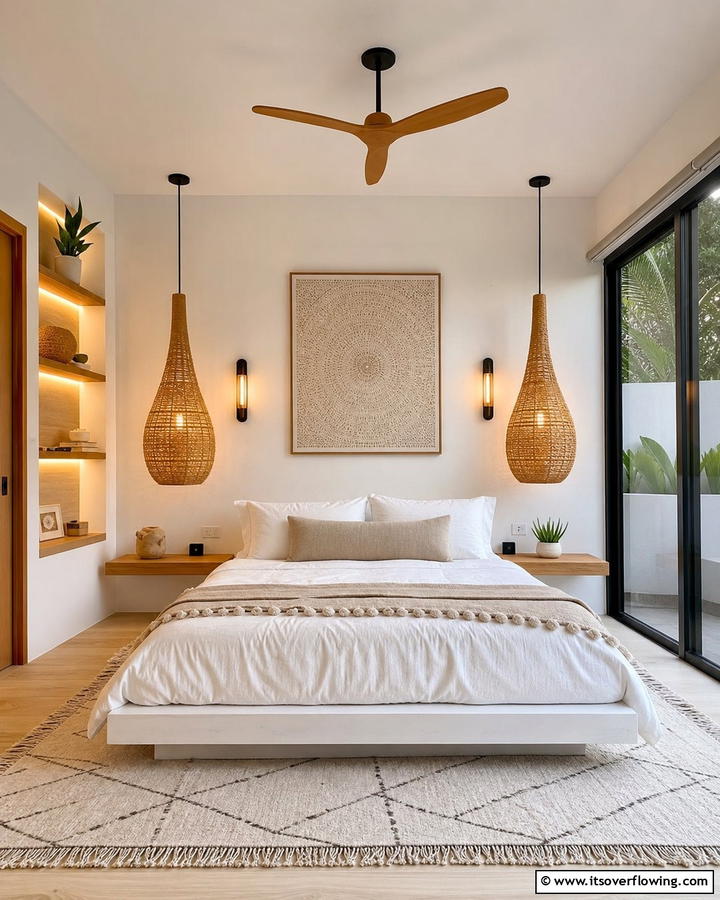 Creative Lighting Fixtures - 21 Small Bedroom Organization Ideas to Maximize Space