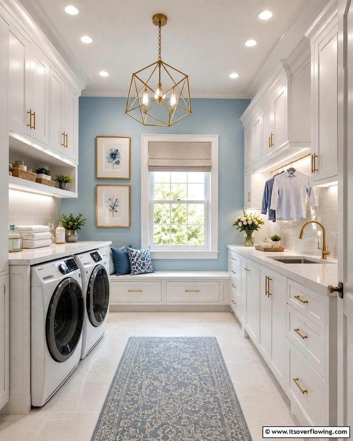 Creative Lighting for a Bright and Functional Space - 25 Modern Laundry Room Ideas for a Functional Space