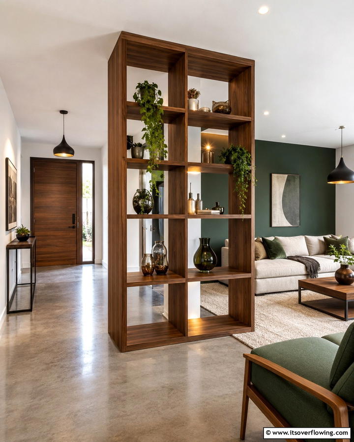 Creative Partitioning - 30 Awkward Living Room Layout Solutions for Cohesive Design