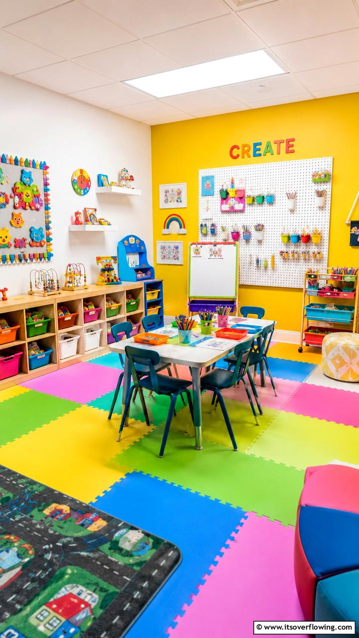 Creative Play Area - 21 Safe and Fun Toddler Room Ideas for Playful Environments