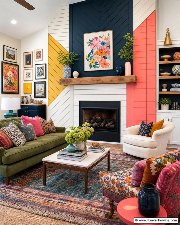 Creative Shiplap Display - 21 Shiplap Fireplace Design Ideas to Cozy Up Your Home