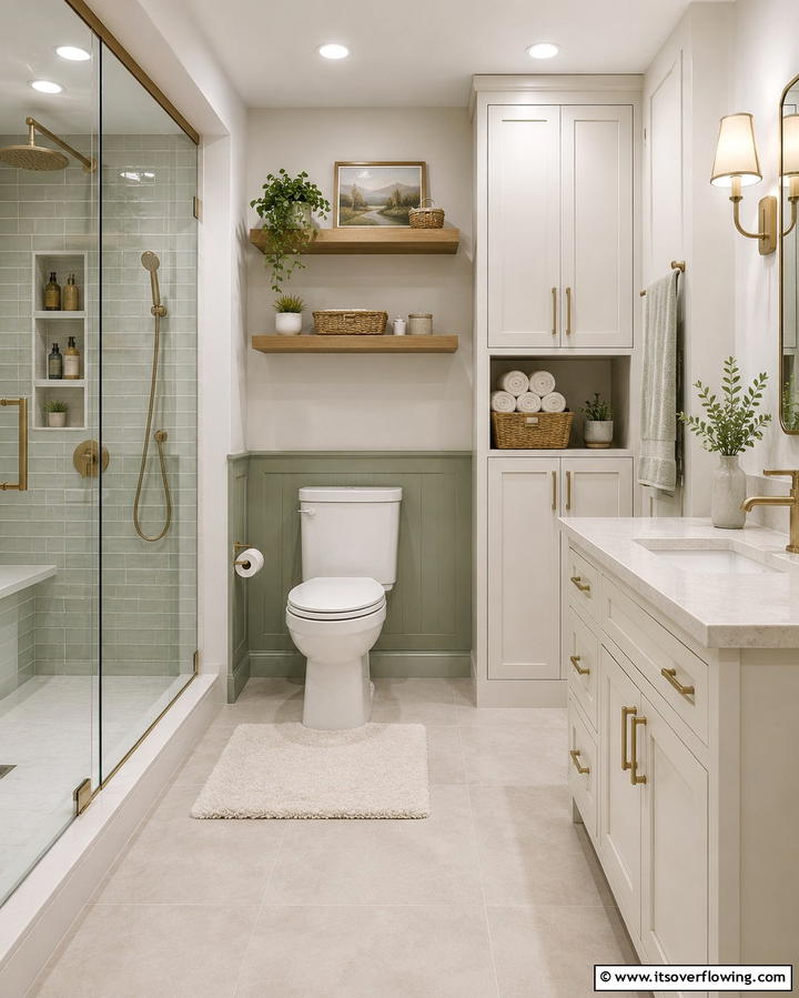 Creative Storage Ideas - 30 Basement Bathroom Ideas for Small and Functional Spaces