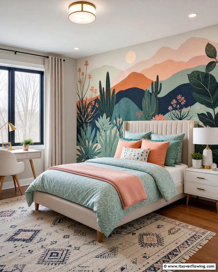 Creative Wall Murals - 30 Tween Bedroom Ideas for Fun and Age-Appropriate Style