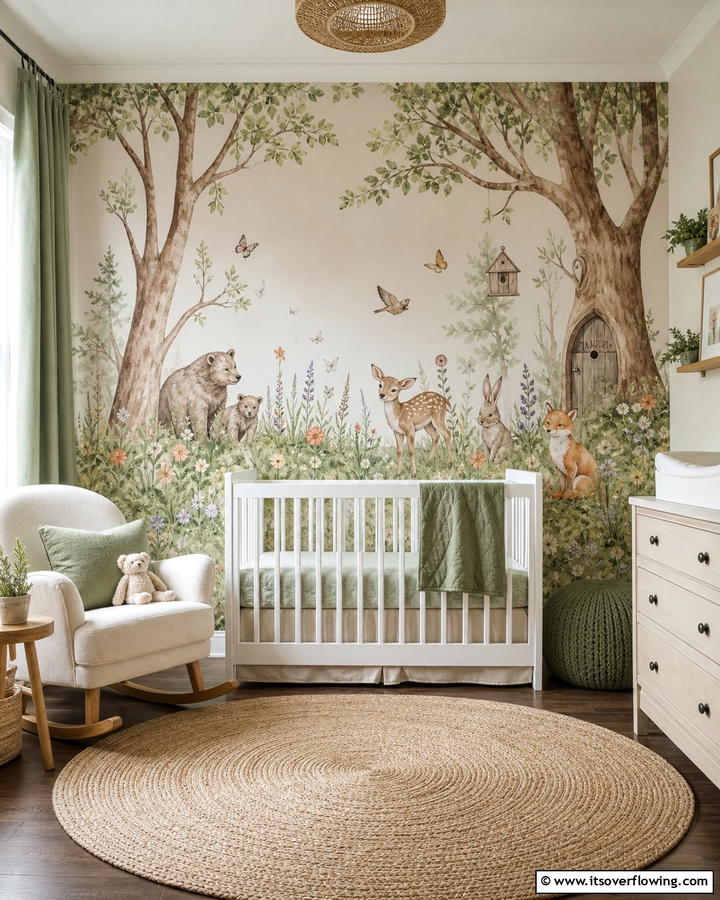 Creative Wall Murals - 21 Baby Room Ideas for Safe and Stimulating Nurseries
