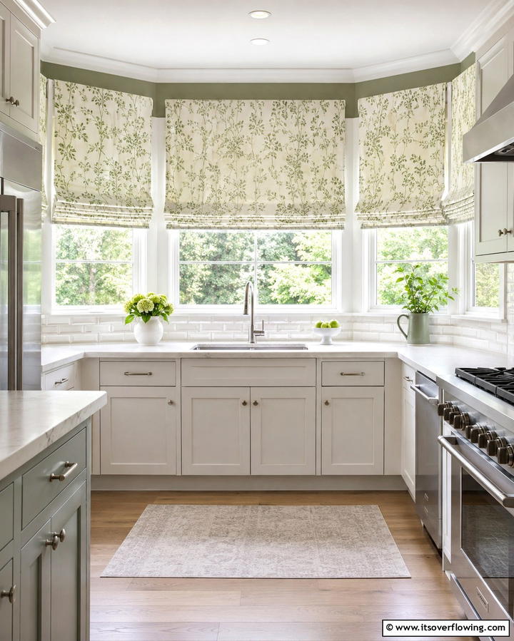 Creative Window Treatments - 25 Kitchen Bay Window Ideas for a Bright Cooking Space