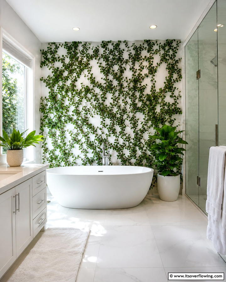 Creeping Fig - 30 Best Plants for Bathroom Spaces to Enhance Humidity & Style