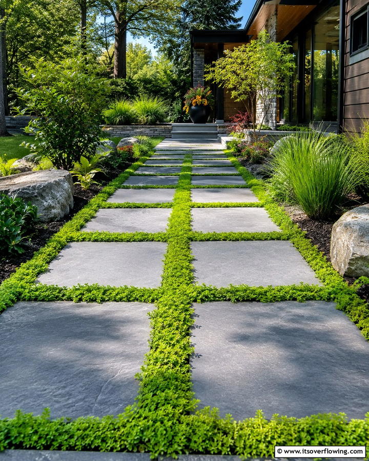 Creeping Ground Covers - 30 Small Front Yard Landscaping Ideas to Maximize Space
