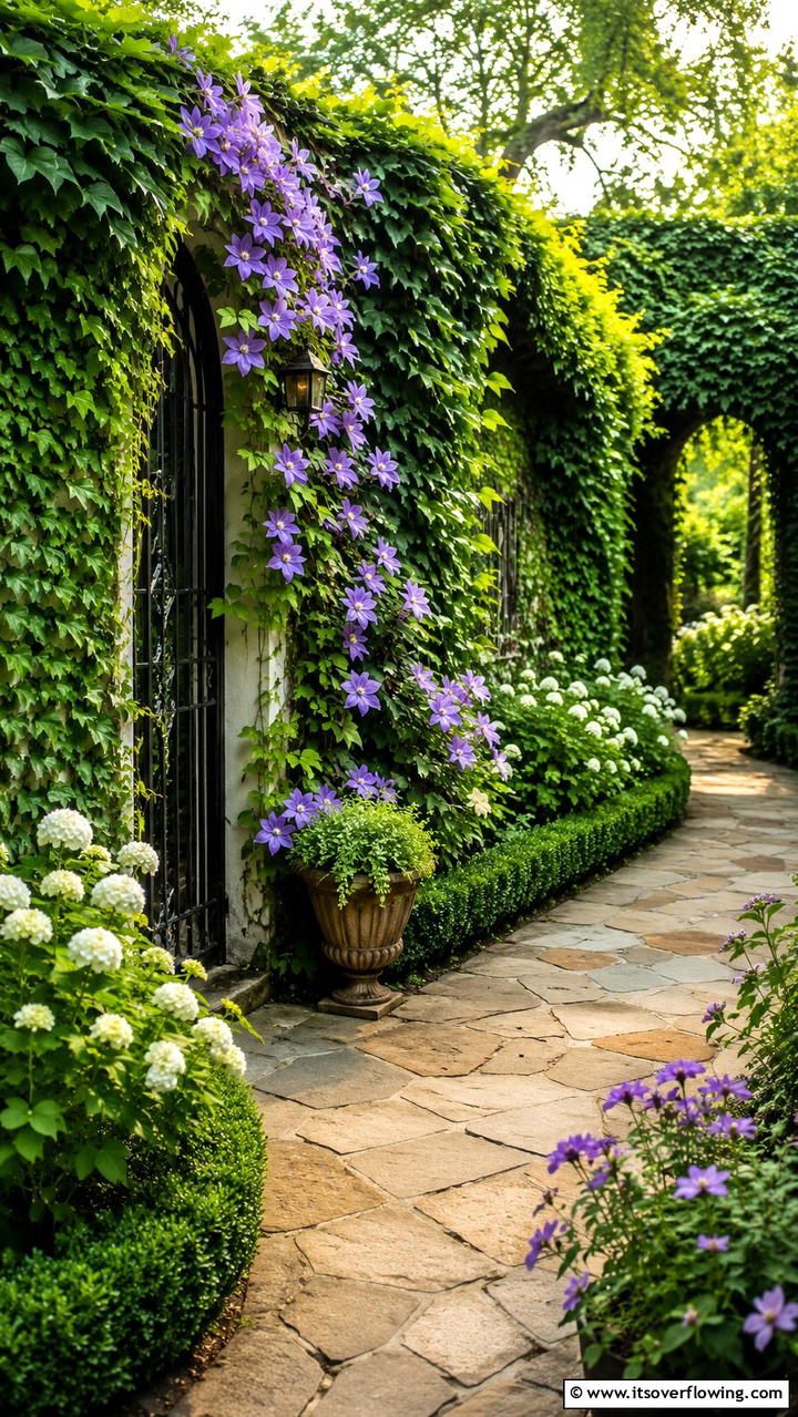 Creeping Vines Cover - 30 Garden Screening Ideas- Privacy Solutions & Stylish Designs