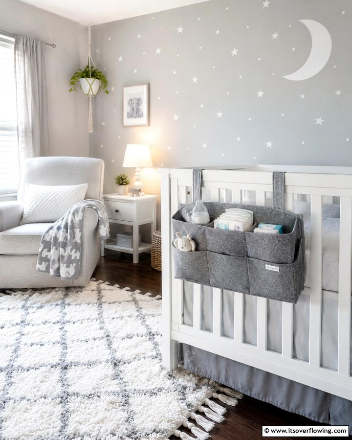 Crib Side Caddies for Nighttime Essentials - 25 Nursery Storage Ideas for a Clutter-Free Space