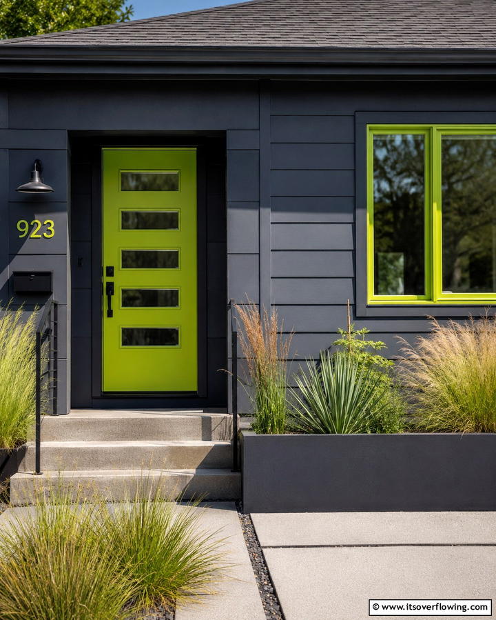 Crisp Lime Green Detail - 30 Green Exterior Paint Colors for Curb Appeal