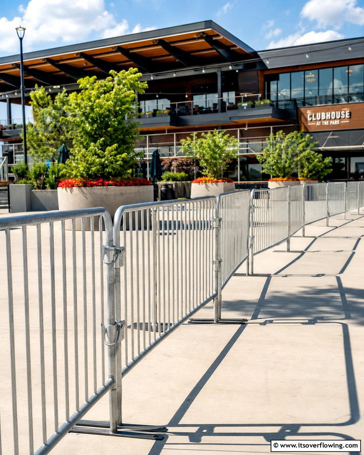 Crowd Control Barricades - 25 Temporary Fence Ideas for Versatile Outdoor Spaces