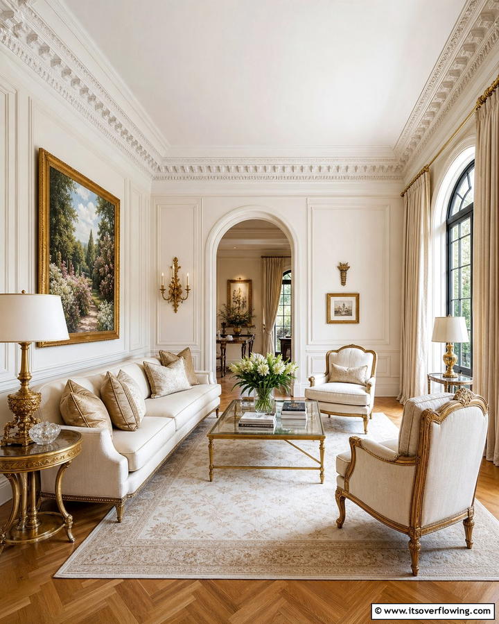 Crown Molding Elegance - 25 Elegant Ceiling Trim Ideas to Elevate Your Home