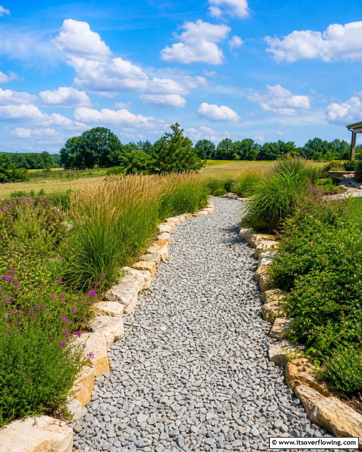 Crushed Stone Walkway - 17 Rock Walkway Ideas for Natural and Low-Maintenance Paths
