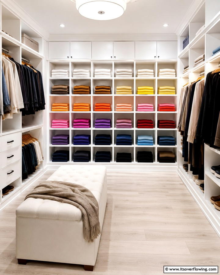 Cubbies for Individual Storage - 20 Sweater Storage Ideas to Organize Your Wardrobe