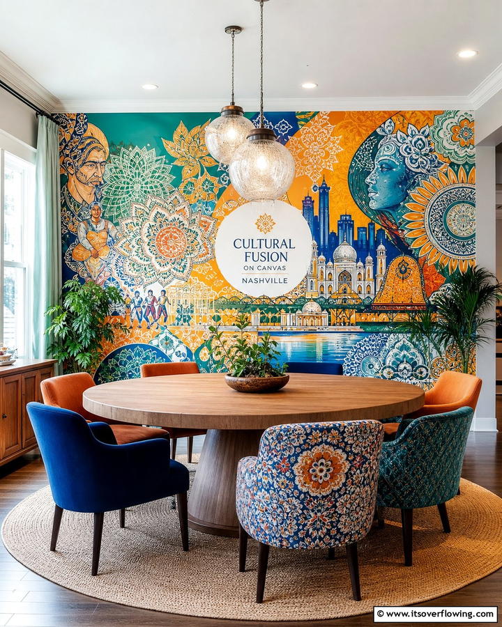 Cultural Fusion on Canvas - 21 Nashville Mural Ideas to Inspire Your Home Art