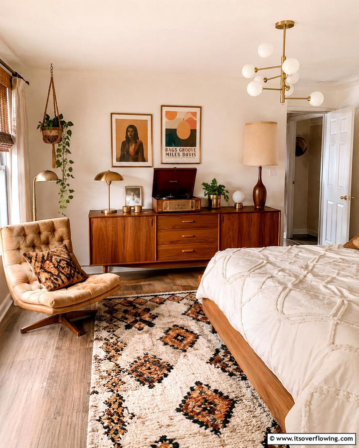 Curated Vintage Finds - 30 Moody Dark Boho Bedroom Decor Inspirations for Cozy Nights