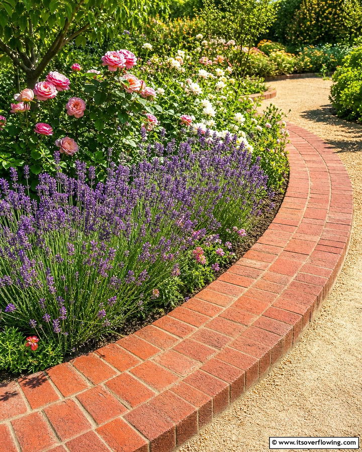 Curved Brick Edging - 20 Brick Edging Ideas- Define Your Garden Spaces