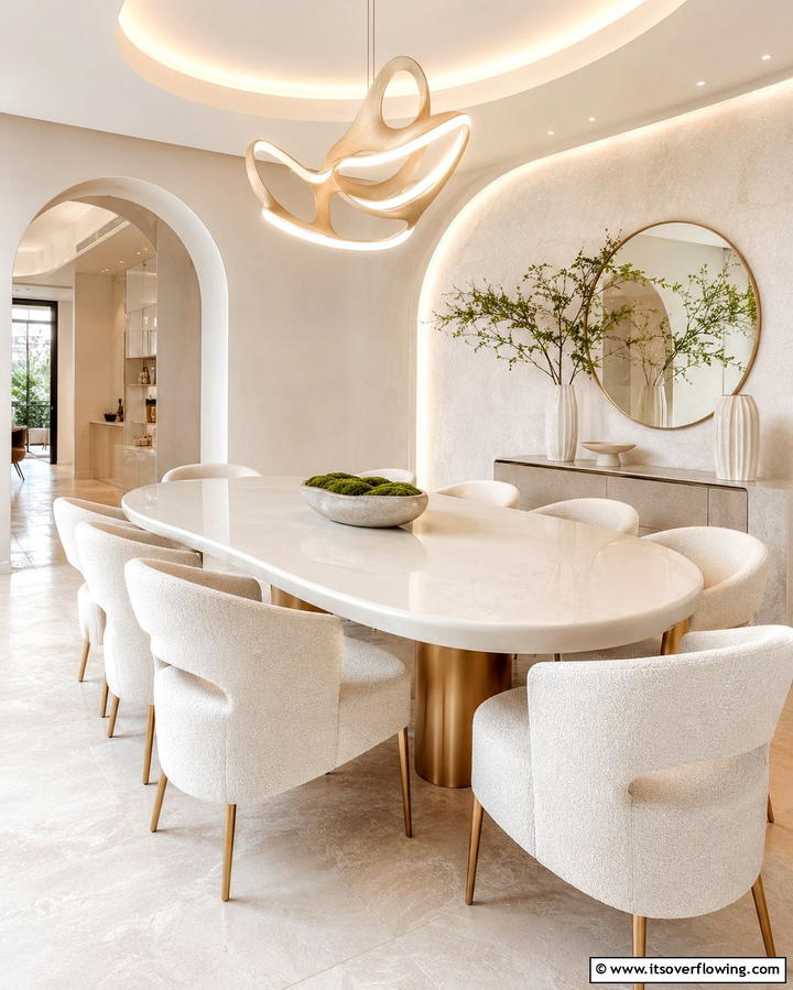 Curved Contemporary Table - 30 Innovative Table Design Ideas for Functional Spaces