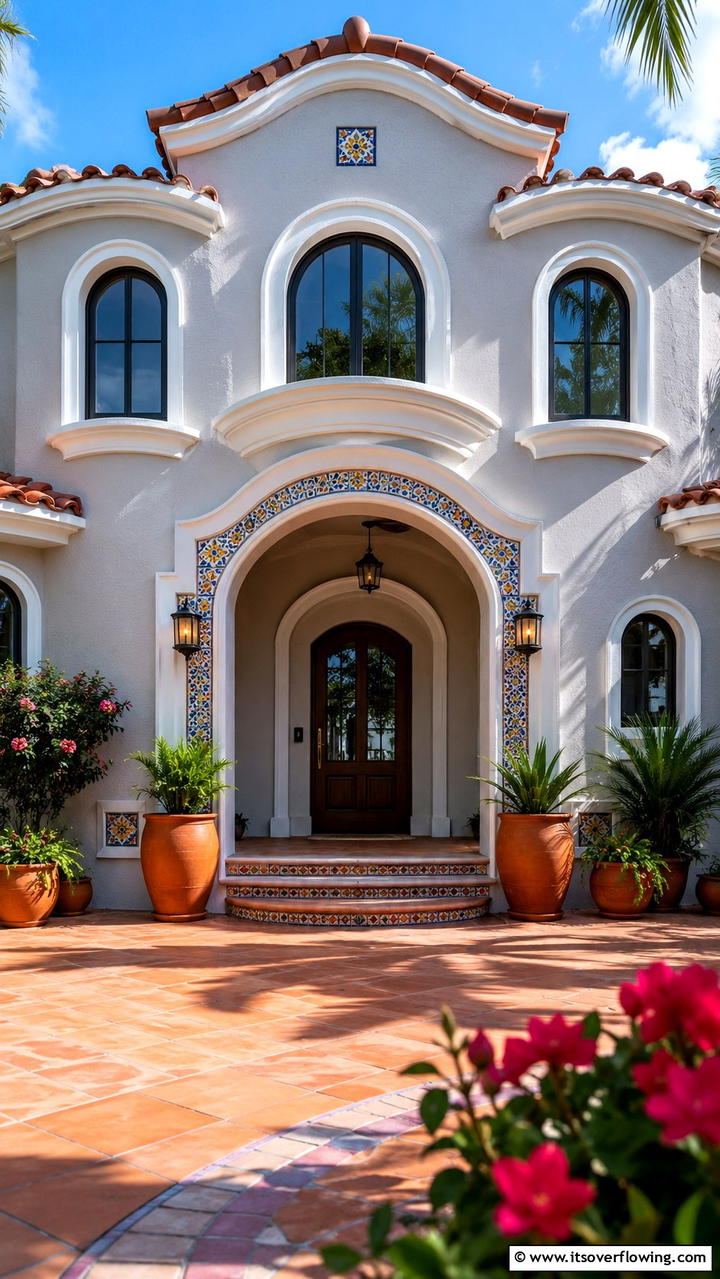 Curved Custom Trim - 30 Exterior Window Trim Ideas to Enhance Curb Appeal