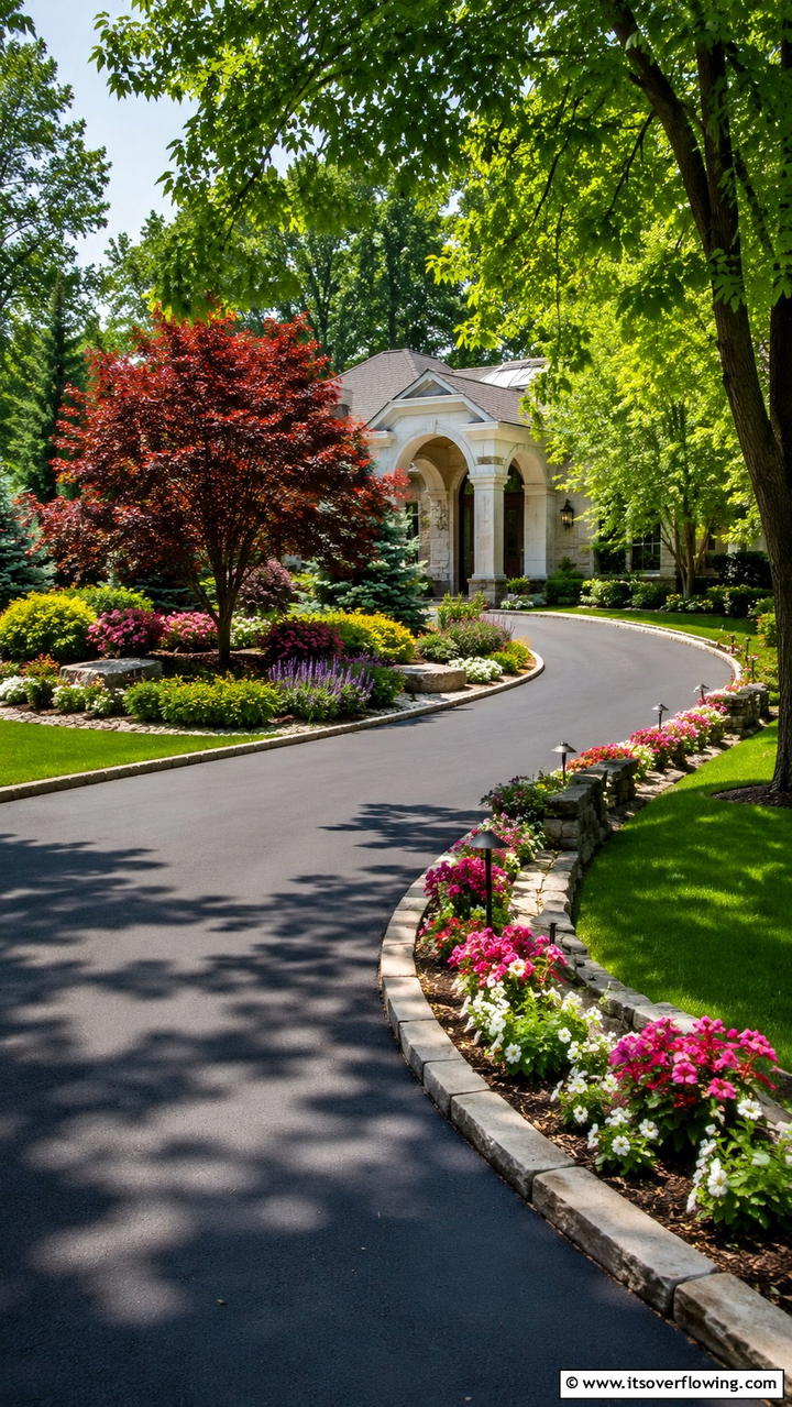 Curved Driveway Designs - 30 Driveway Landscape Ideas to Boost Curb Appeal