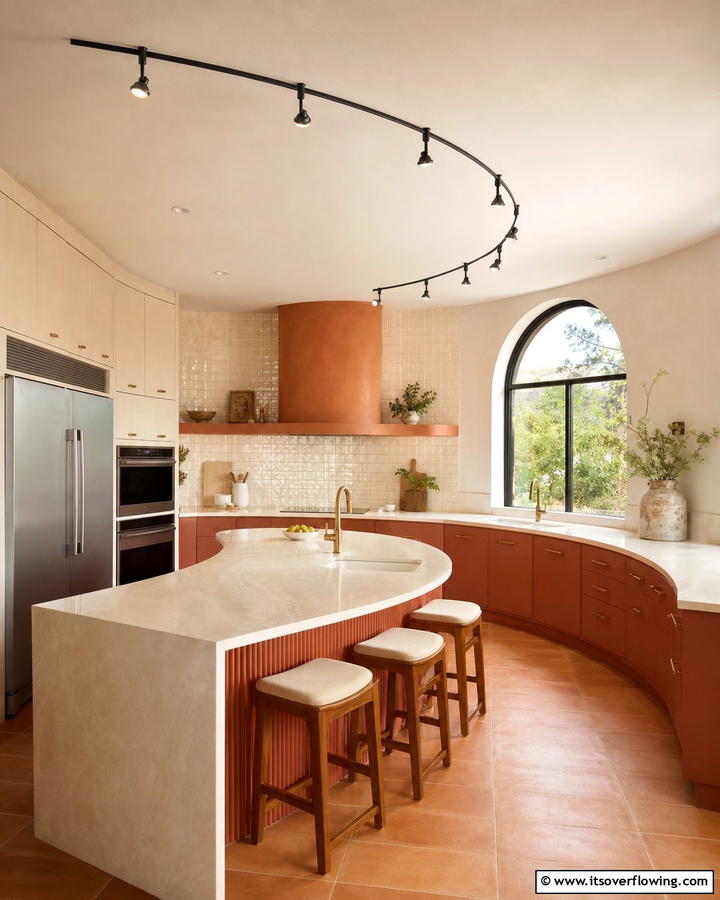Curved Track Lighting for Unique Designs - 20 Kitchen Track Lighting Ideas for a Bright and Functional Space