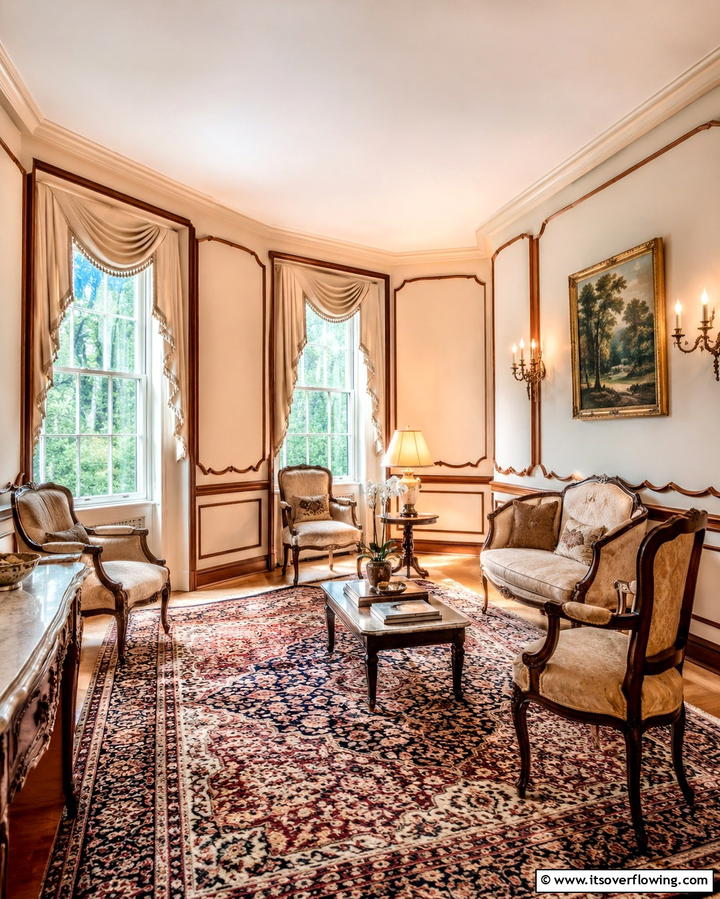 Curved or Decorative Chair Rail Designs - 30 Stylish Chair Rail Molding Ideas to Elevate Your Interiors