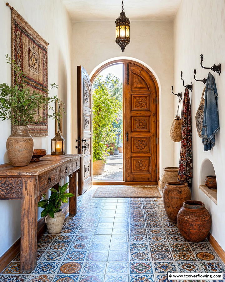Custom Artisan Decor Entry - 21 Entryway Ideas to Create a Welcoming First Impression