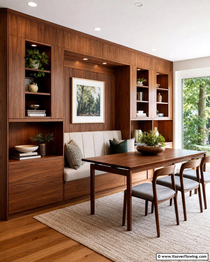 Custom Built In Features - 30 Mid-Century Modern Dining Rooms with Timeless Design