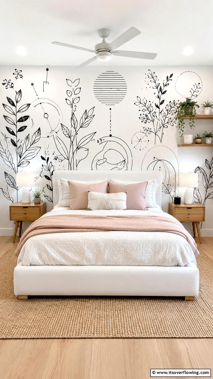 Custom Decals and Stickers - 30 Bedroom Accent Wall Ideas to Transform Your Space