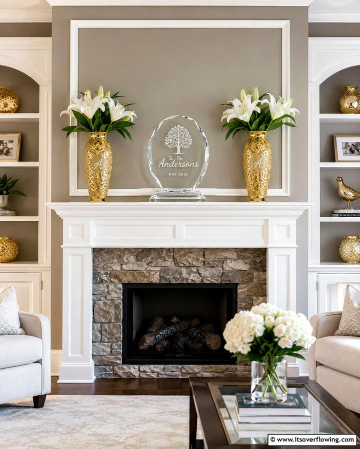 Custom Engraved Home Decor - 30 50th Wedding Anniversary Ideas for Golden Love
