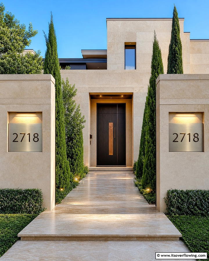 Custom Fit Number Signage - 21 House Number Ideas to Boost Curb Appeal Creatively