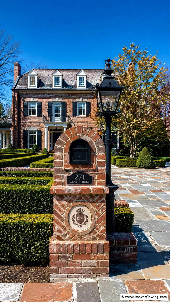 Custom Heritage Brick Mailbox - 30 Brick Mailbox Ideas for a Charming Curb Appeal Upgrade