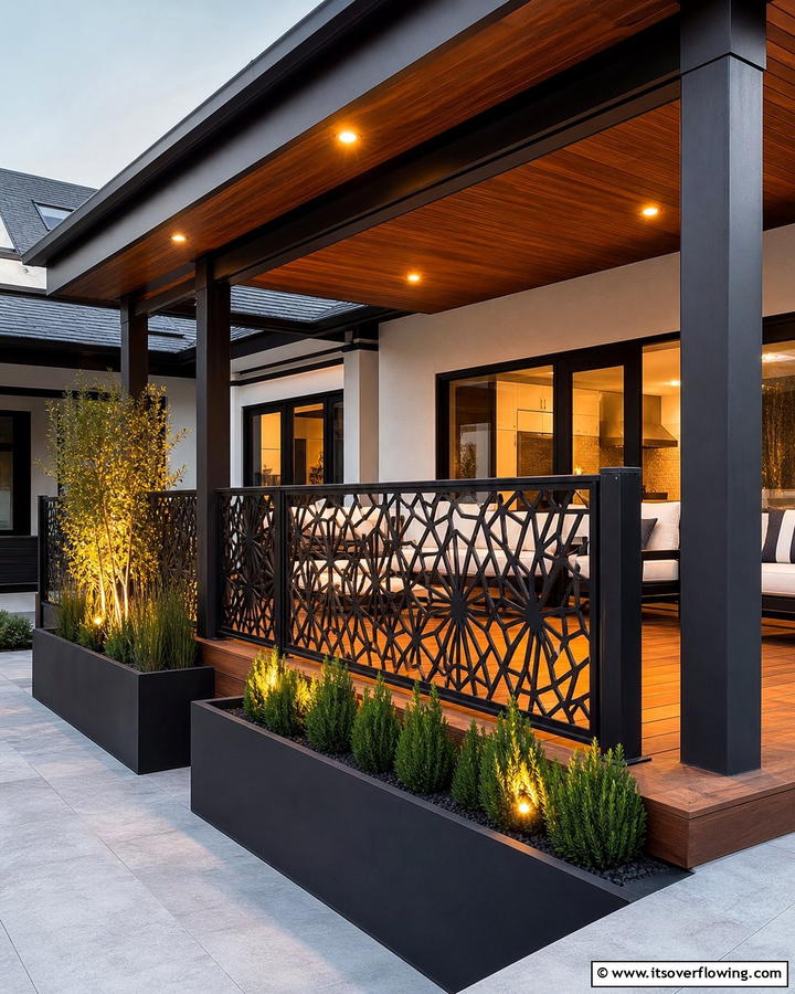Custom Laser Cut Patterns - 21 Porch Railing Designs to Elevate Your Home’s Curb Appeal