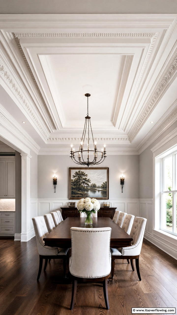 Custom Molding - 25 Reverse Tray Ceiling Ideas for a Unique Look