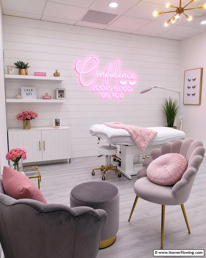 Custom Neon Signs - 20 Lash Room Ideas for a Stunning Beauty Space